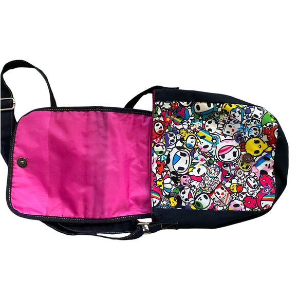 Neon Star Tokidoki Small Messenger Bag Crossbody Flap Front 8x9" Kidcore Y2K - Picture 3 of 9